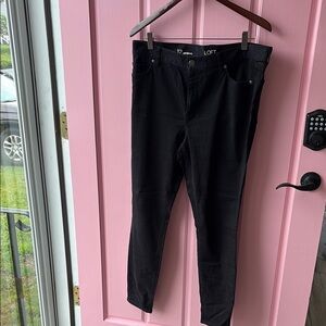 LOFT Classic Black Denim Pants
